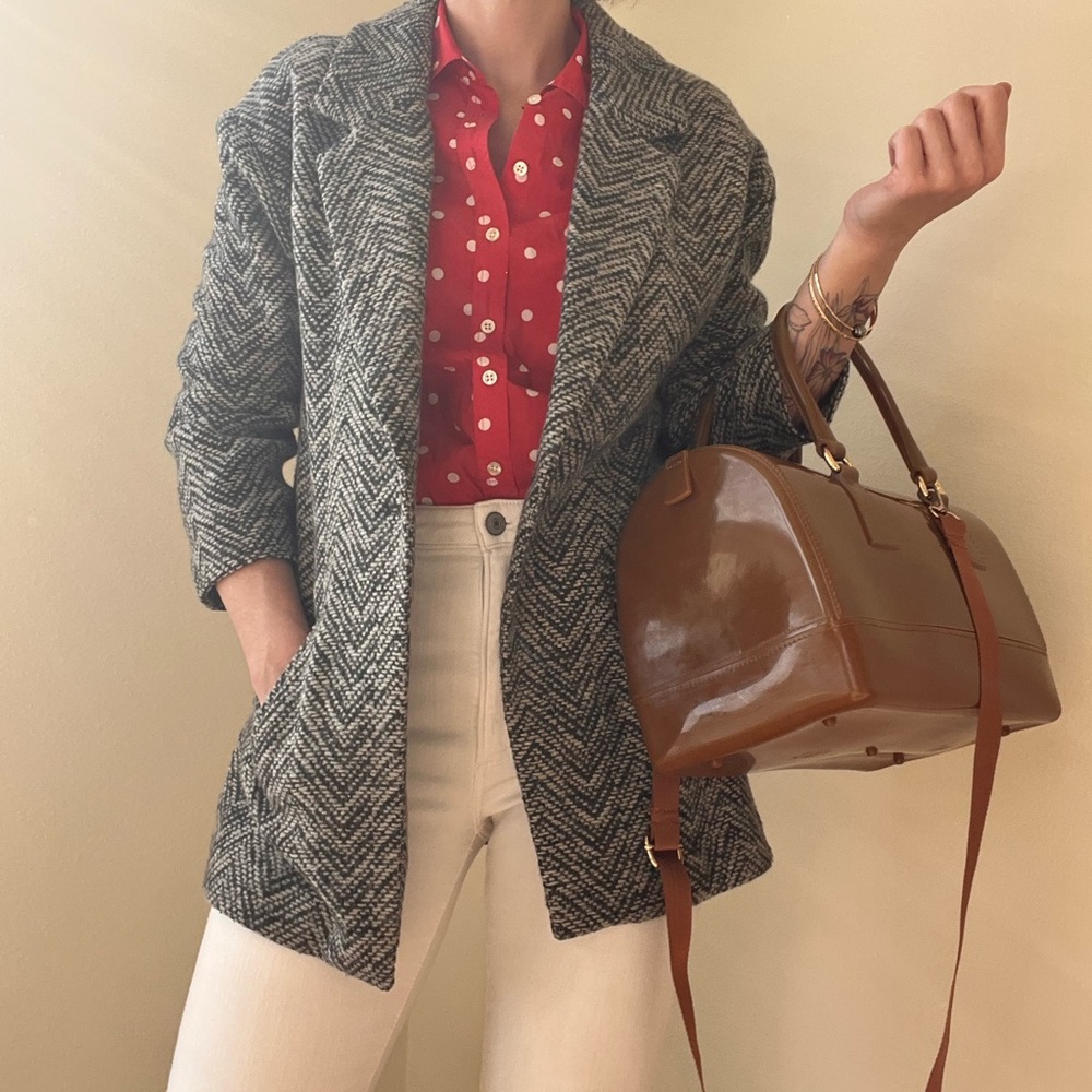 American Eagle tweed blazer size small women's